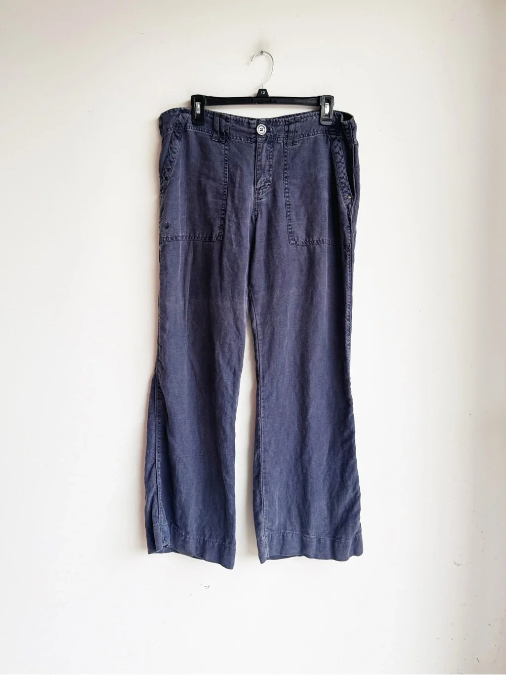 Sanctuary Linen Wide Leg Pants | Y2K Coastal Utility | Size 30 - Picture 1 of 6
